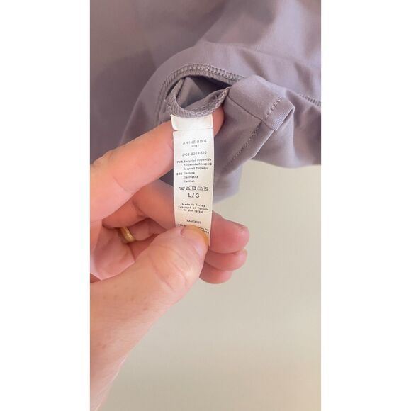 Anine Bing Purple Crop Top - Picture 5 of 7